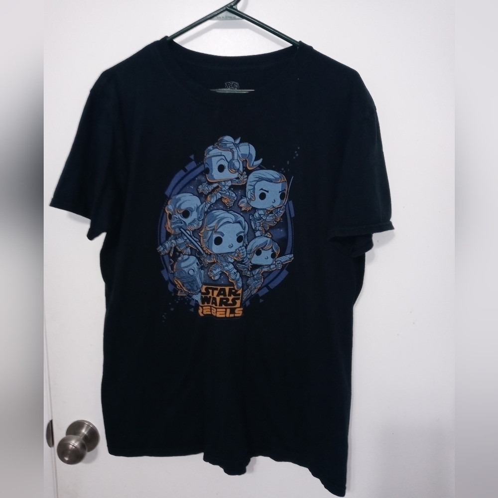 Funko Pop Pop Tees Star Wars Smuggler's Bounty Navy Blue Short sleeve T Shirt M